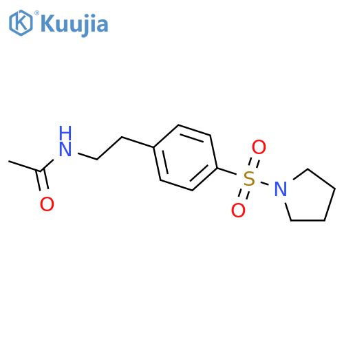 N-{2-4-(Pyrrolidin-1-ylsulfonyl)phenylethyl}acetamide structure