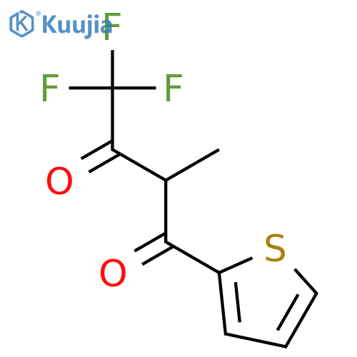 4,4,4-trifluoro-2-methyl-1-(thiophen-2-yl)butane-1,3-dione structure