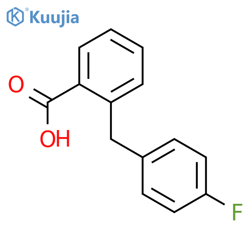 2-(4-Fluorobenzyl)benzoic acid structure