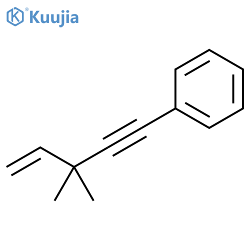 Benzene, (3,3-dimethyl-4-penten-1-ynyl)- structure