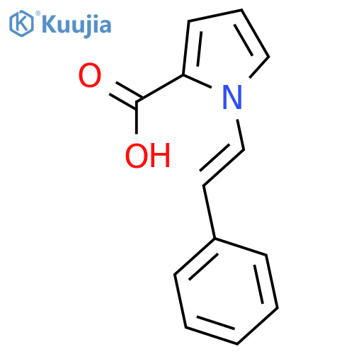1H-Pyrrole-2-carboxylic acid, 1-(2-phenylethenyl)-, (E)- structure