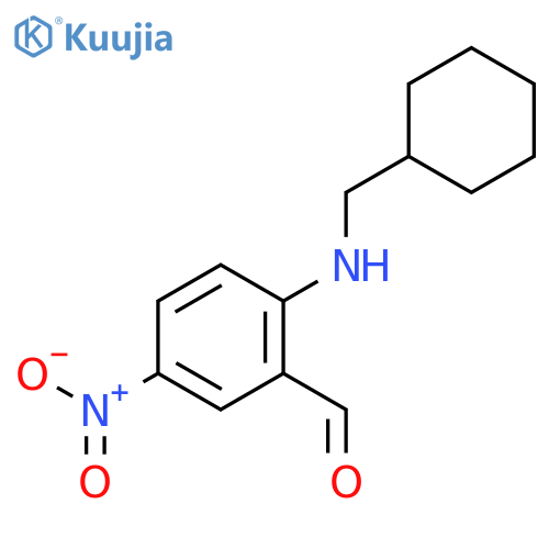 2-cyclohexyl(methyl)amino-5-nitrobenzaldehyde structure