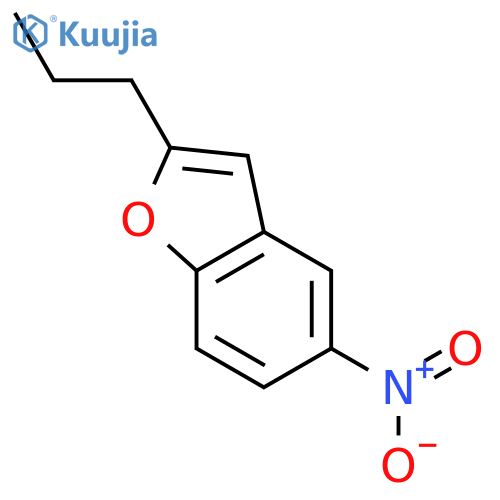 Benzofuran, 5-nitro-2-propyl- structure