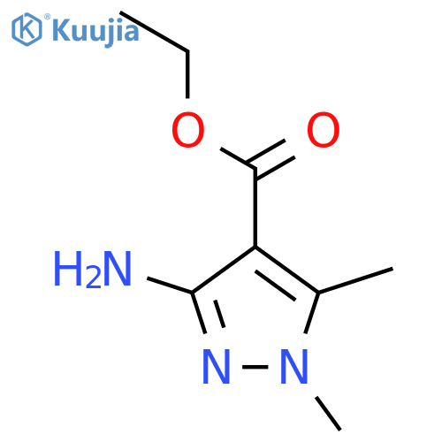 ethyl 3-amino-1,5-dimethyl-1H-pyrazole-4-carboxylate structure