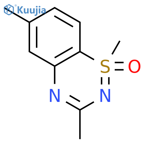 1l4-1,2,4-Benzothiadiazine, 1,3,6-trimethyl-, 1-oxide (9CI) structure
