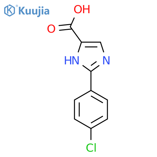2-(4-chlorophenyl)-1H-imidazole-5-carboxylic acid structure