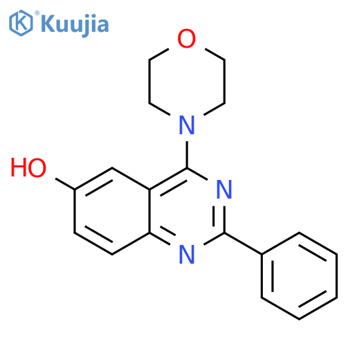 6-Quinazolinol, 4-(4-morpholinyl)-2-phenyl- structure