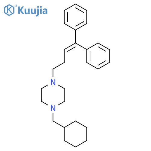 Piperazine, 1-(cyclohexylmethyl)-4-(4,4-diphenyl-3-butenyl)- structure