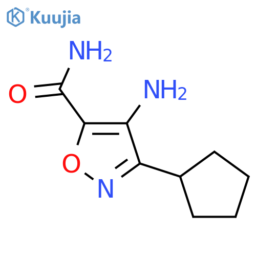 4-Amino-3-cyclopentylisoxazole-5-carboxamide structure