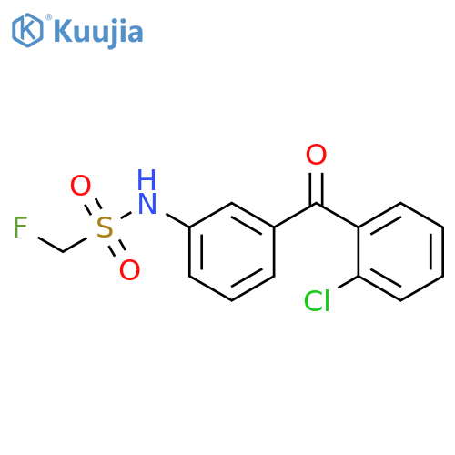 Methanesulfonamide, N-[3-(2-chlorobenzoyl)phenyl]-1-fluoro- structure