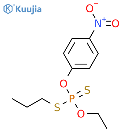 Phosphorodithioic acid, O-ethyl O-(4-nitrophenyl) S-propyl ester structure