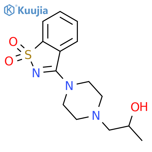 1-4-(1,1-Dioxido-1,2-benzisothiazol-3-yl)-piperazin-1-ylpropan-2-ol structure