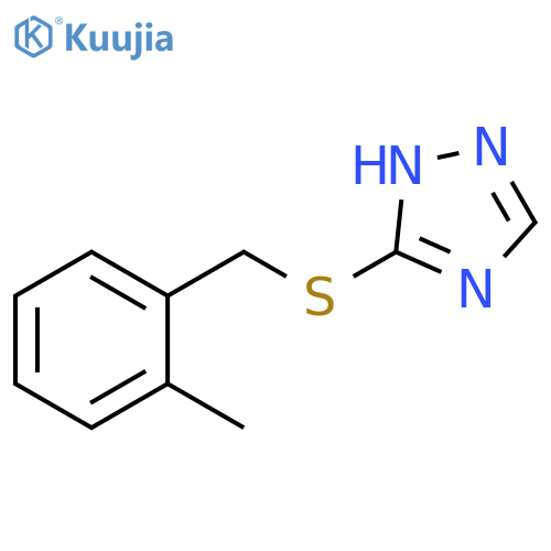 1H-1,2,4-Triazole, 3-[[(2-methylphenyl)methyl]thio]- structure