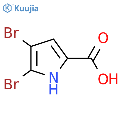 4,5-Dibromo-1H-pyrrole-2-carboxylic acid structure