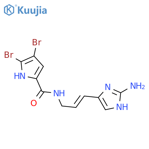 1H-Pyrrole-2-carboxamide,N-[(2E)-3-(2-amino-1H-imidazol-4-yl)-2-propenyl]-4,5-dibromo- structure