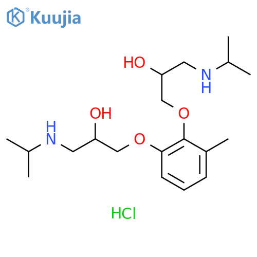 2-Propanol,1,1'-[(3-methyl-1,2-phenylene)bis(oxy)]bis[3-[(1-methylethyl)amino]-,dihydrochloride structure