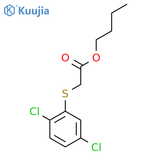 Butyl [(2,5-dichlorophenyl)sulfanyl]acetate structure