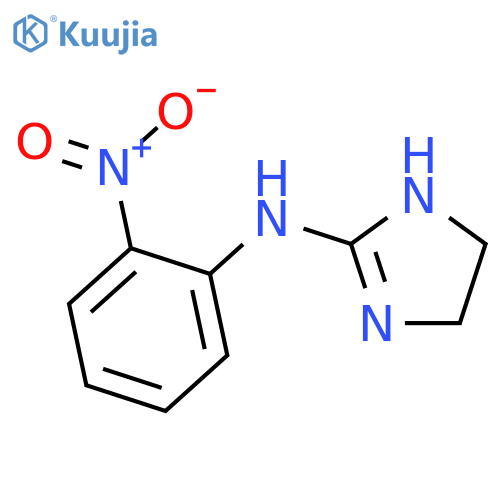 1H-IMIDAZOL-2-AMINE, 4,5-DIHYDRO-N-(2-NITROPHENYL)- structure