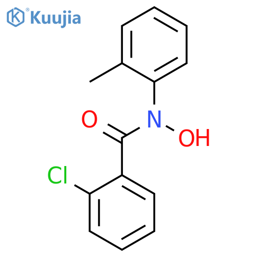 Benzamide, 2-chloro-N-hydroxy-N-(2-methylphenyl)- structure
