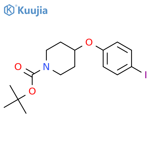 Tert-butyl 4-(4-iodophenoxy)piperidine-1-carboxylate structure