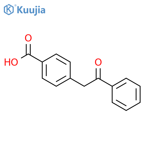 4-(2-Oxo-2-phenylethyl)benzoic acid structure