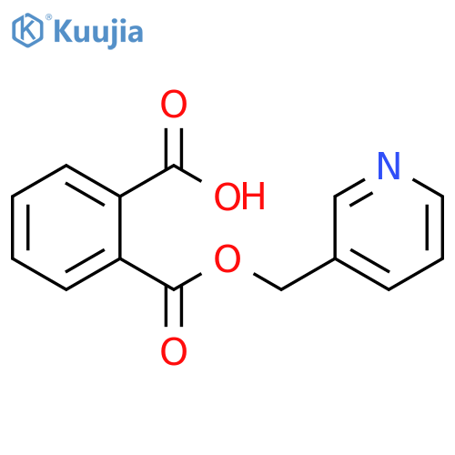 1,2-Benzenedicarboxylic acid, mono(3-pyridinylmethyl) ester structure