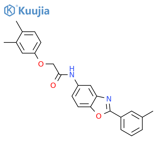 2-(3,4-Dimethyl-phenoxy)-N-(2-m-tolyl-benzooxazol-5-yl)-acetamide structure