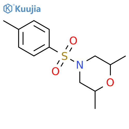 2,6-dimethyl-4-(4-methylbenzenesulfonyl)morpholine structure
