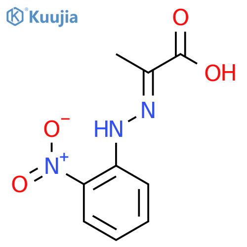 Propanoic acid, 2-[(2-nitrophenyl)hydrazono]- structure