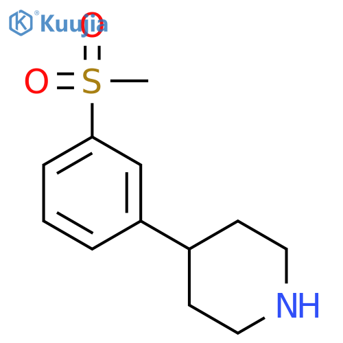 4-(3-methanesulfonylphenyl)piperidine structure