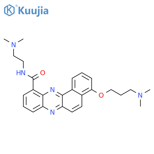 Benzo[a]phenazine-11-carboxamide,N-[2-(dimethylamino)ethyl]-4-[3-(dimethylamino)propoxy]- structure