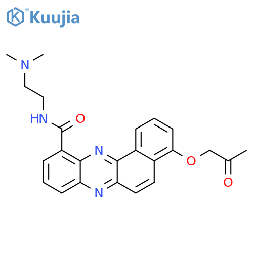 Benzo[a]phenazine-11-carboxamide,N-[2-(dimethylamino)ethyl]-4-(2-oxopropoxy)- structure