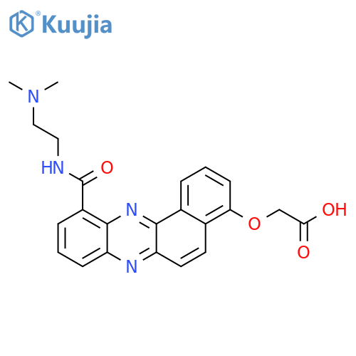 Acetic acid,[[11-[[[2-(dimethylamino)ethyl]amino]carbonyl]benzo[a]phenazin-4-yl]oxy]- structure