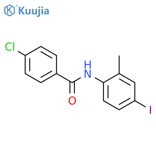 4-chloro-N-(4-iodo-2-methylphenyl)benzamide structure