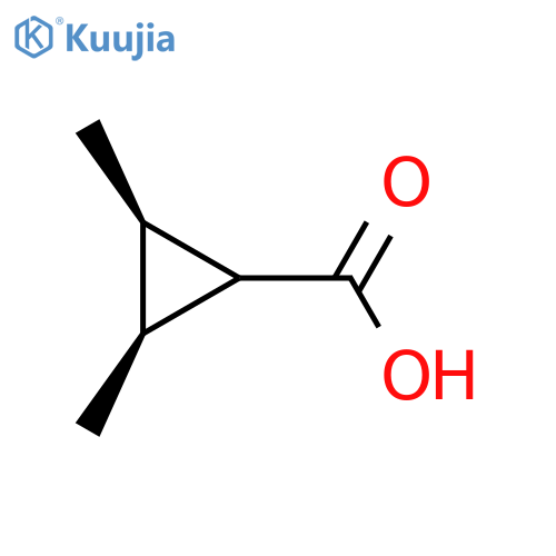Cyclopropanecarboxylic acid, 2,3-dimethyl-, (1|A,2|A,3|A)- structure
