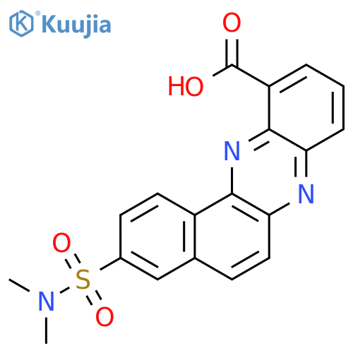 Benzo[a]phenazine-11-carboxylic acid, 3-[(dimethylamino)sulfonyl]- structure