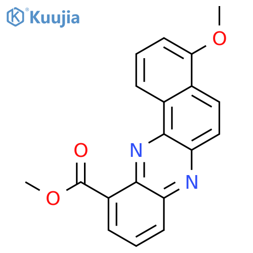 Benzo[a]phenazine-11-carboxylic acid, 4-methoxy-, methyl ester structure