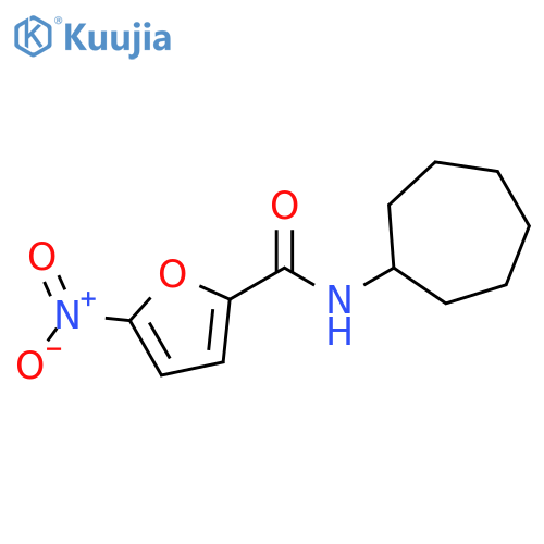 2-Furancarboxamide,N-cycloheptyl-5-nitro-(9CI) structure