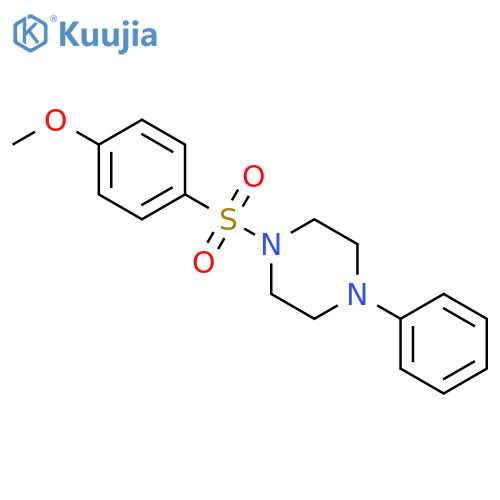 1-(4-methoxybenzenesulfonyl)-4-phenylpiperazine structure
