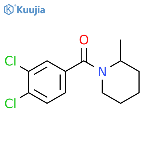(3,4-dichlorophenyl)(2-methylpiperidin-1-yl)methanone structure