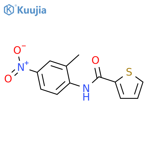 N-(2-methyl-4-nitrophenyl)thiophene-2-carboxamide structure