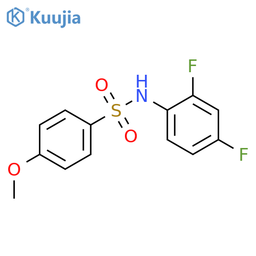 N-(2,4-Difluorophenyl)-4-methoxybenzenesulfonamide structure