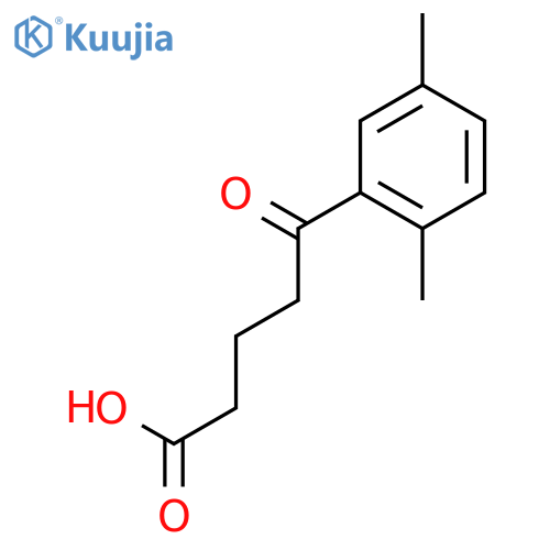 5-(2,5-dimethylphenyl)-5-oxo-pentanoic acid structure