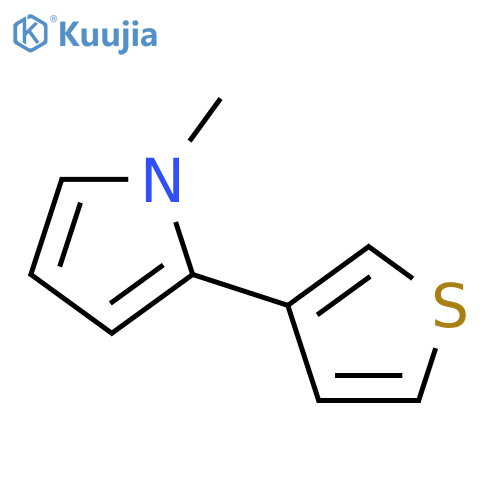 1H-Pyrrole, 1-methyl-2-(3-thienyl)- structure