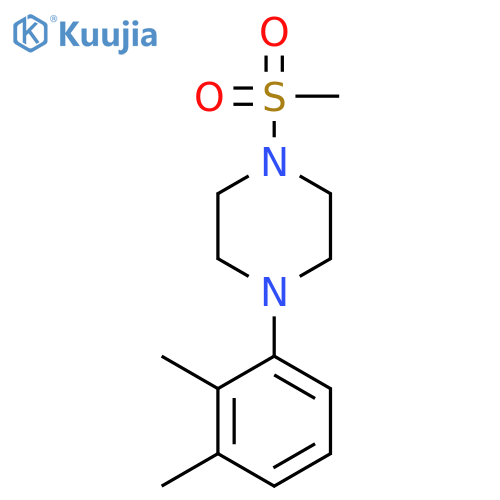 1-(2,3-dimethylphenyl)-4-(methylsulfonyl)piperazine structure