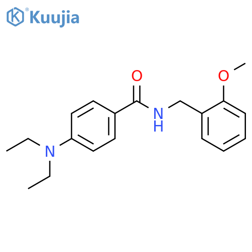 4-(diethylamino)-N-(2-methoxybenzyl)benzamide structure