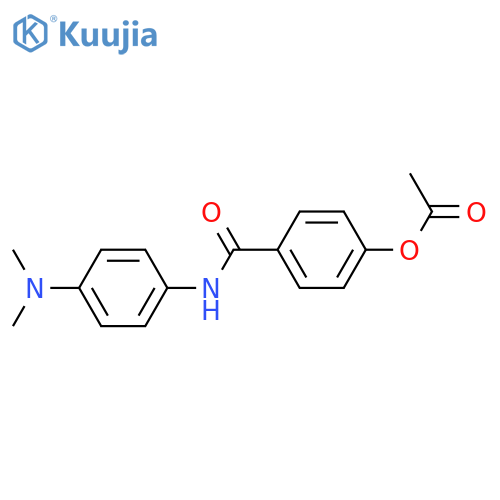 4-({[4-(dimethylamino)phenyl]amino}carbonyl)phenyl acetate structure