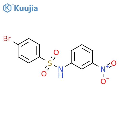 Benzenesulfonamide, 4-bromo-N-(3-nitrophenyl)- structure