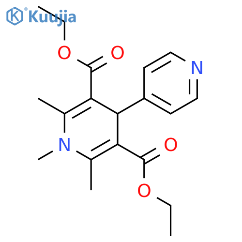 diethyl 1,2,6-trimethyl-1,4-dihydro-4,4'-bipyridine-3,5-dicarboxylate structure