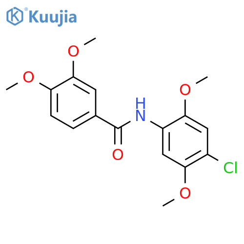 N-(4-chloro-2,5-dimethoxyphenyl)-3,4-dimethoxybenzamide structure
